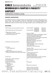 MSM66201-XXXGSBK datasheet pdf OKI electronic components