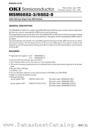 MSM6882-3RS datasheet pdf OKI electronic components