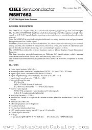 MSM7652GS-2K datasheet pdf OKI electronic components