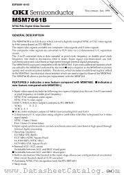 MSM7661BGS-BK datasheet pdf OKI electronic components
