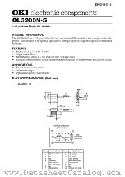 OL5201N-5 datasheet pdf OKI electronic components