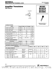 BC307CZL1 datasheet pdf ON Semiconductor