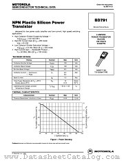 BD791T datasheet pdf ON Semiconductor