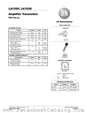 LA733Q datasheet pdf ON Semiconductor