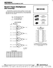 MC10158L datasheet pdf ON Semiconductor