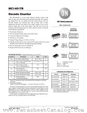 MC14017BFL2 datasheet pdf ON Semiconductor