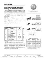 MC14028BFL1 datasheet pdf ON Semiconductor