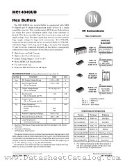 MC14049UBFR1 datasheet pdf ON Semiconductor