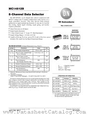 MC14512BFEL datasheet pdf ON Semiconductor