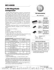 MC14585BFR1 datasheet pdf ON Semiconductor