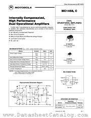 MC1458DR2 datasheet pdf ON Semiconductor