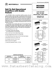 MC33207D datasheet pdf ON Semiconductor