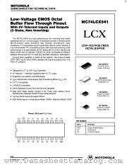 MC74LCX541M datasheet pdf ON Semiconductor