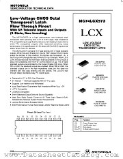 MC74LCX573DTEL datasheet pdf ON Semiconductor