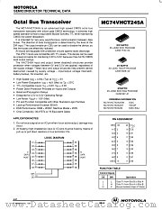 MC74VHCT245AML2 datasheet pdf ON Semiconductor
