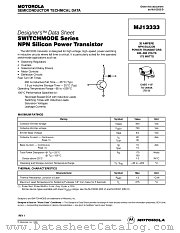 MJ13333 datasheet pdf ON Semiconductor