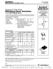 MJW16018 datasheet pdf ON Semiconductor