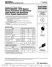 MJE18206 datasheet pdf ON Semiconductor