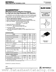 MJW16206 datasheet pdf ON Semiconductor