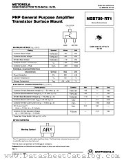 MSB709-RT2 datasheet pdf ON Semiconductor