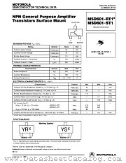 MSD601-RT2 datasheet pdf ON Semiconductor