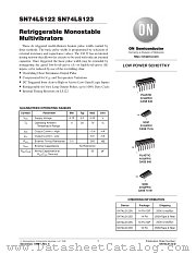 SN74LS123ML1 datasheet pdf ON Semiconductor