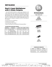 SN74LS253ML2 datasheet pdf ON Semiconductor