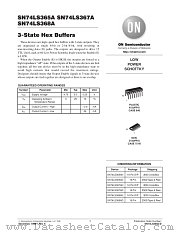 SN74LS367AMEL datasheet pdf ON Semiconductor