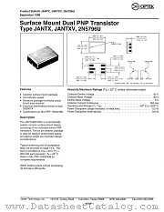 2N5796U datasheet pdf Optek Technology