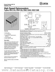 HDC135 datasheet pdf Optek Technology