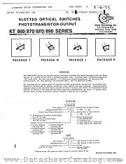 KT875T51 datasheet pdf Optek Technology