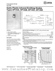 OP145B datasheet pdf Optek Technology