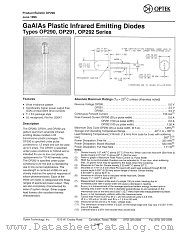 OP292C datasheet pdf Optek Technology