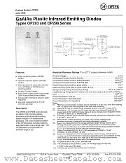 OP293C datasheet pdf Optek Technology