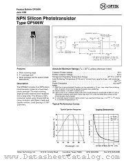 OP506W datasheet pdf Optek Technology