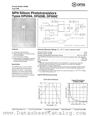 OP509A datasheet pdf Optek Technology