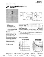 OP830SL datasheet pdf Optek Technology