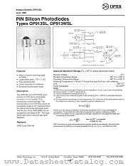 OP913WSL datasheet pdf Optek Technology