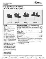 OPB365P15 datasheet pdf Optek Technology