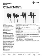OPB390P55 datasheet pdf Optek Technology