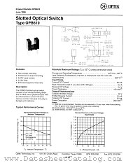 OPB610 datasheet pdf Optek Technology