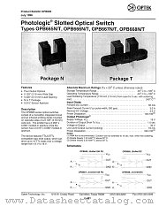 OPB668N datasheet pdf Optek Technology