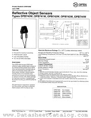 OPB740W datasheet pdf Optek Technology