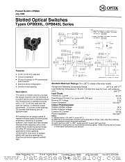 OPB842L51 datasheet pdf Optek Technology