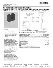 OPB848TXV datasheet pdf Optek Technology