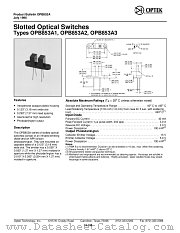 OPB853A3 datasheet pdf Optek Technology