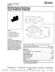 OPB854A2 datasheet pdf Optek Technology