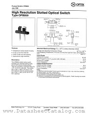 OPB859 datasheet pdf Optek Technology