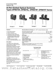 OPB870L51TX datasheet pdf Optek Technology