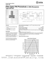 OPF421 datasheet pdf Optek Technology